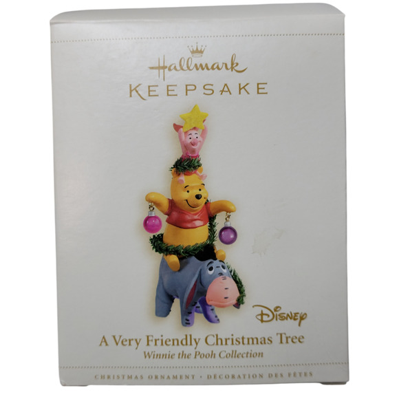 Hallmark Keepsake Ornament A Very Friendly Christmas Tree Winnie the Pooh Eeyore - Picture 1 of 8
